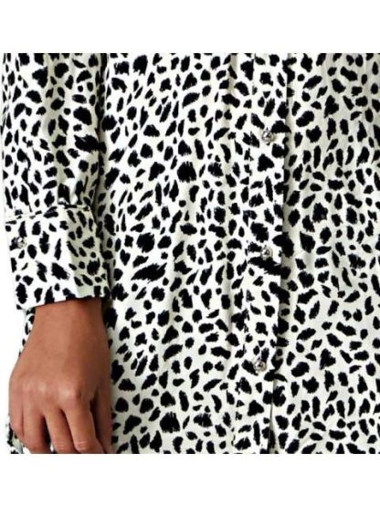 VESTIDO ESTAMPADO BLANCO/NEGRO HOLLY LAND - Image 6
