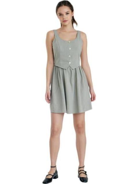 VESTIDO SIN MANGAS AZUL MENTA HOLLY LAND - Image 6