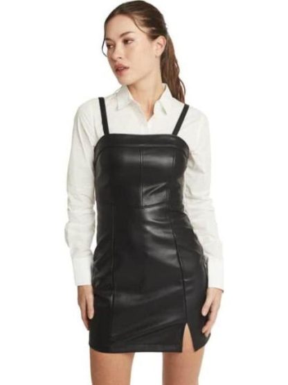 VESTIDO EFECTO PIEL NEGRO HOLLY LAND - Image 2