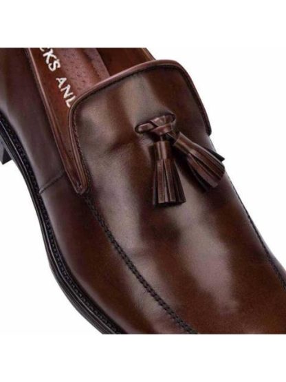 MOCASIN VESTIR CON BORLAS CAFE SCHATZ - Image 4