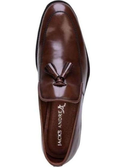 MOCASIN VESTIR CON BORLAS CAFE SCHATZ - Image 5