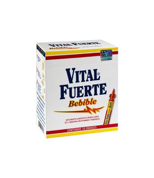 VITAL FUERTE BEBIBLE C 10 ENVASES A BASE DE L-CARNITINA CON VITAM FARMAMEDICA