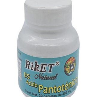 VITAMINA B5 PANTOTENICO 400 MG 30 CAP RIKET NATURAL