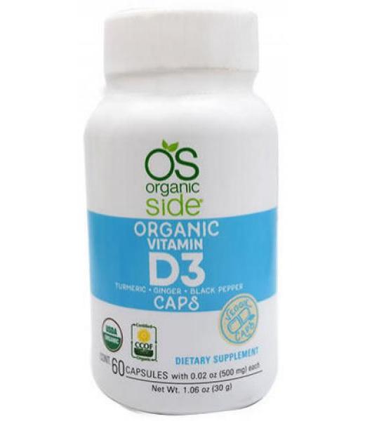 VITAMINA D3 ORGANICA 60 CAP ORGANIC SIDE