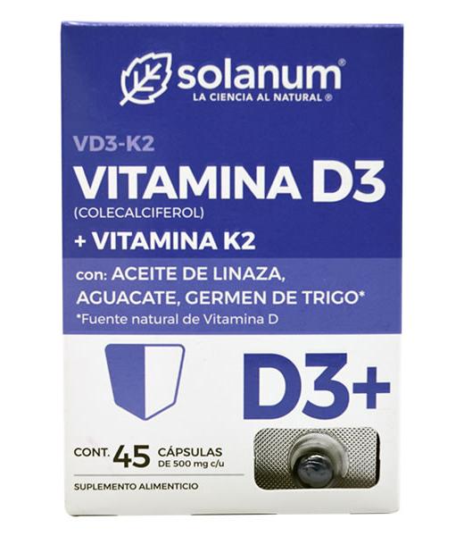 VITAMINA D CON ACEITE DE LINAZA 45 CAP SOLANUM