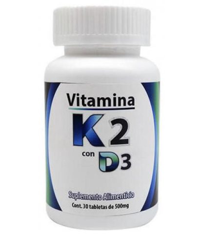 VITAMINA K2 CON VIT D3 30 TAB DOS MUNDOS