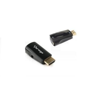VORAGO ADAPTADOR HDMI - VGA + 3.5MM NEGRO