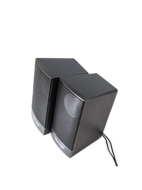 VORAGO BOCINAS PARA COMPUTADORA SPK-106 ALAMBRICO 2.0 2X 3W USB NEGRO - Image 5