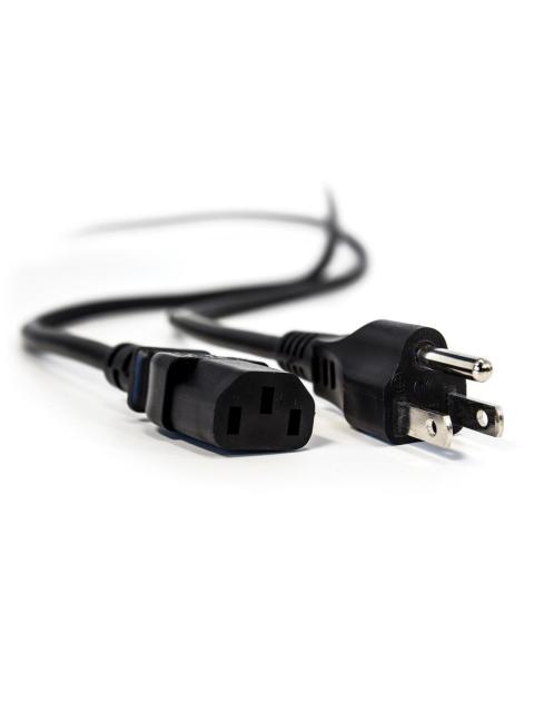 VORAGO CABLE DE PODER CAB-122 1.5 METROS NEGRO