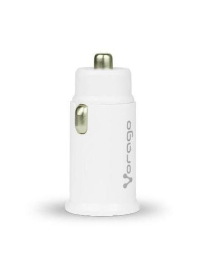 VORAGO CARGADOR PARA AUTO AU-305 20W 1X USB-C-1X USB-A BLANCO - Image 2