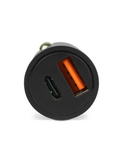 VORAGO CARGADOR PARA AUTO AU-305 20W 1X USB-C-1X USB-A NEGRO - Image 3