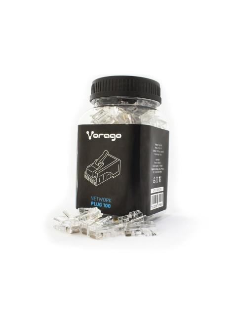 VORAGO CONECTOR RJ-45 TRANSPARENTE 100 PIEZAS - Image 4