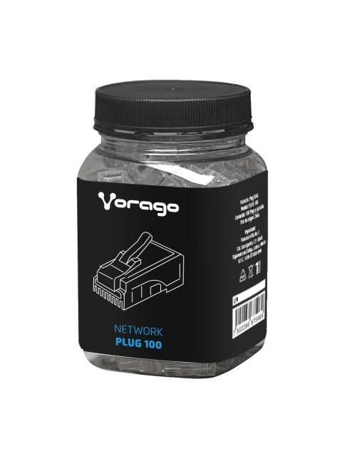 VORAGO CONECTOR RJ-45 TRANSPARENTE 100 PIEZAS - Image 6