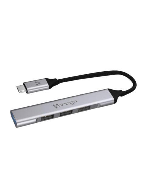 VORAGO HUB USB C - 3X USB 2.0 1X USB 3.0 PLATA