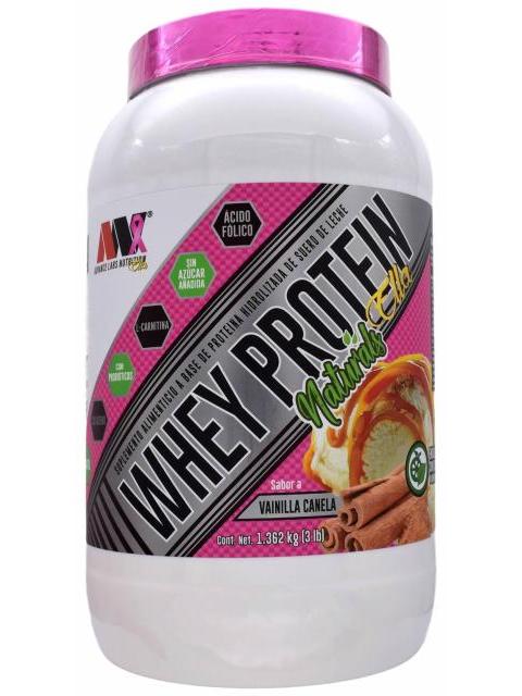 WHEY PROTEIN NATURALS ELLA VAINILLA CANELA 1.362 KG ADVANCE NUTRI