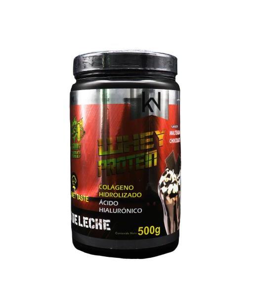 POLVO WHEY PROTEIN SABOR CHOCOLATE 500GR SUERO DE LECHE COLAGENO WK SPORT NUTRITION