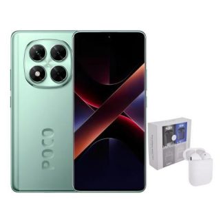 XIAOMI POCO X7 5G 256GB 8RAM GREEN + AIRPODS GENERICOS