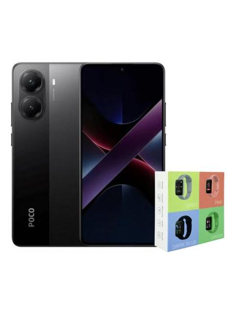 XIAOMI POCO X7 PRO 5G 512GB 12RAM BLACK + WATCH SMART MACARON