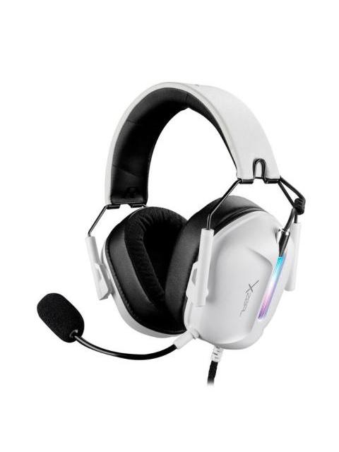 XZEAL AUDIFONOS GAMER CON MICROFONO XZ-7010 ALAMBRICO 1.8 METROS BLANCO