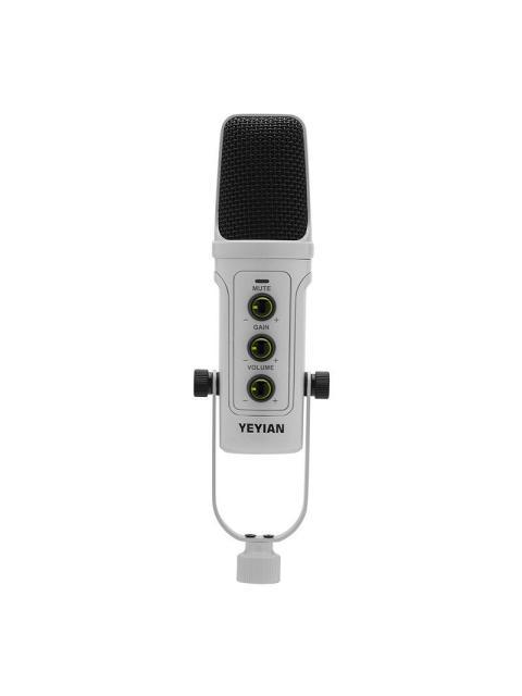 YEYIAN KIT MICROFONO PARA STREAMING AGILE NL USB BLANCO - INCLUYE SOPORTE DE BRAZO SOPORTE U DE ESCRITORIO FILTRO ABRAZADERA Y CABLE USB