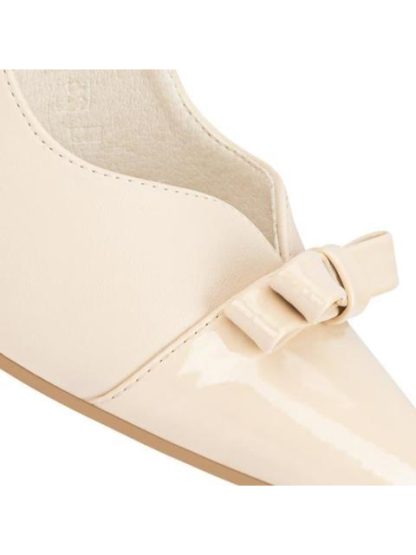 ZAPATILLA TACON BAJO BEIGE/HUESO YAELI FASHION - Image 6