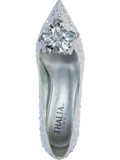 ZAPATILLA CON PEDRERIA PLATA THALIA SODI - Image 3