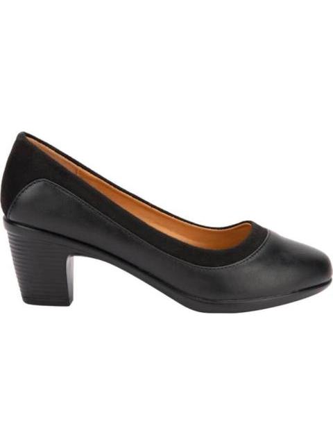 ZAPATILLA TACON BAJO NEGRO SHOSH