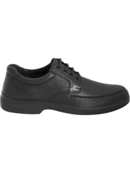 ZAPATO CASUAL DE PIEL DERBY NEGRO FLEXI
