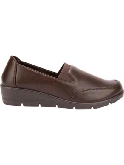 ZAPATO CON ELASTICO CAFE SHOSH CONFORT