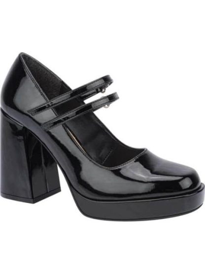 ZAPATO CHAROL TACON ANCHO NEGRO VI LINE FASHION - Image 2