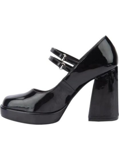 ZAPATO CHAROL TACON ANCHO NEGRO VI LINE FASHION - Image 5