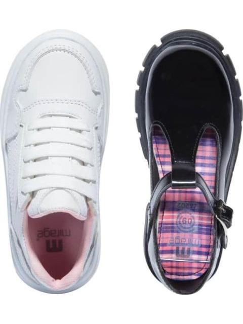 ZAPATO Y TENIS ESCOLAR BLANCO/NEGRO MIRAGE - Image 3