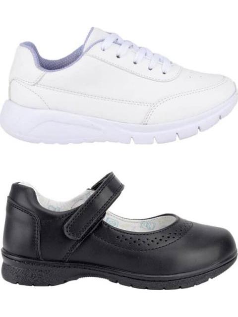 ZAPATO Y TENIS KIT ESCOLAR BLANCO/NEGRO MIRAGE