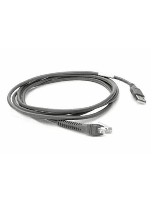 ZEBRA CABLE USB MACHO - EAS MACHO 2.1 METROS NEGRO