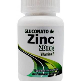 ZINC GLUCONATO 500 MG 90 TAB DOS MUNDOS