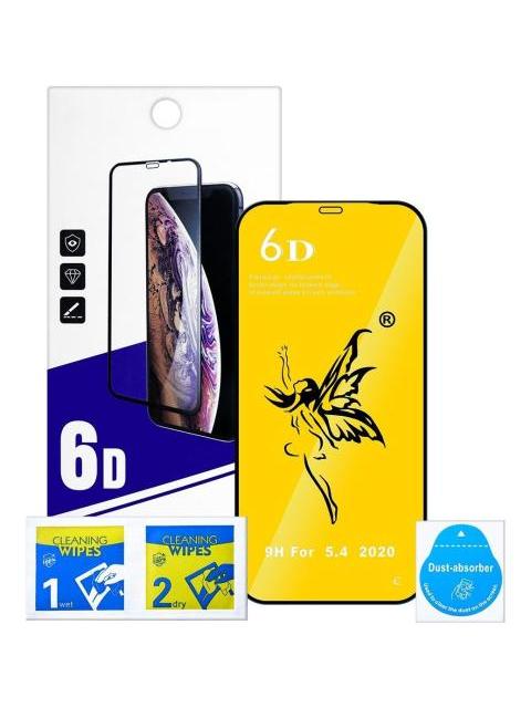 3 MICA CRISTAL TEMPLADO PARA IPHONE 12 MINI 6D