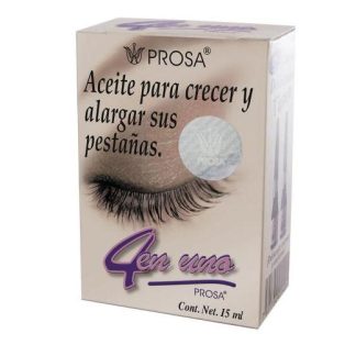 ACEITE 4 EN UNO C 15 ML. AYUDA A CRECER Y ALARGAR PESTAñas  PROSA