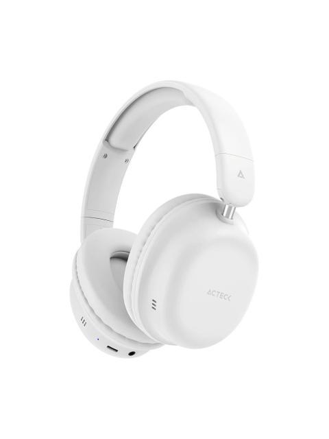 ACTECK AUDIFONOS CON MICROFONO HONOUR 2 PLUS HP626 BLUETOOTH ALAMBRICO-INALAMBRICO USB-C BLANCO