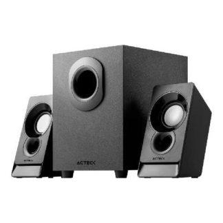 ACTECK BOCINA CON SUBWOOFER ELANT ACT AS470 ALAMBRICO 2.1 CANALES 6W RMS 3.5MM NEGRO