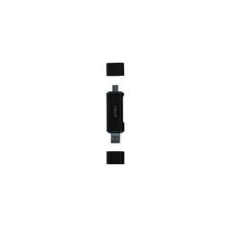 ACTECK LECTOR DE MEMORIA DH450 MICROSD USB A-C NEGRO