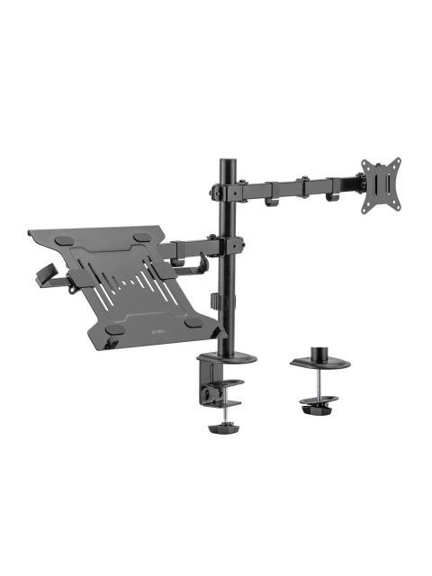ACTECK SOPORTE DE ESCRITORIO PARA 1 MONITOR 10 - 32 HASTA 9 KG NEGRO