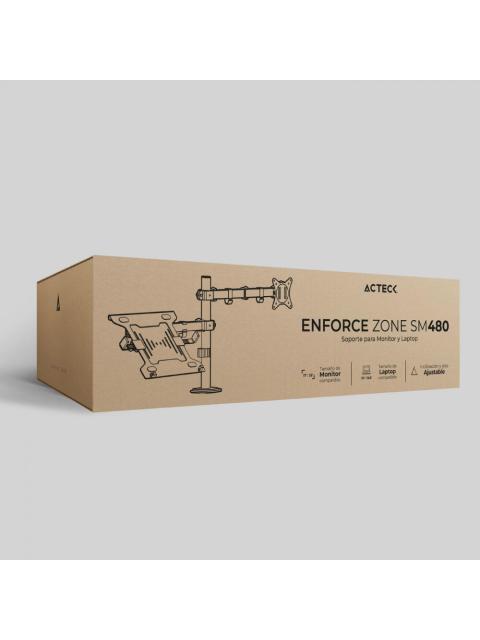 ACTECK SOPORTE DE ESCRITORIO PARA 1 MONITOR 10 - 32 HASTA 9 KG NEGRO - Image 7