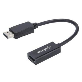 ADAPTADOR MANHATTAN DISPLAYPORT MACHO - HDMI HEMBRA 15CM 151634
