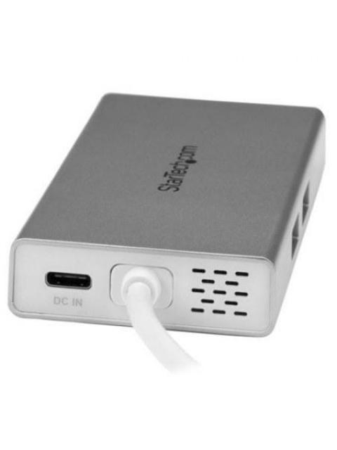 STARTECH  HUB USB-C MULTIFUNCION PARA LAPTOPS USB-C MACHO - 2X USB A 3.0-1X HDMI- 1X RJ-45 HEMBRA PLATA - Image 4