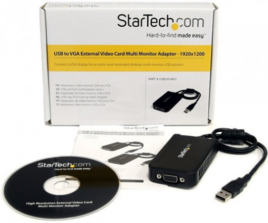 STARTECH ADAPTADOR DE VIDEO EXTERNO USB2VGAE3 USB A VGA 1920 X 1200 PIXELES NEGRO - Image 4