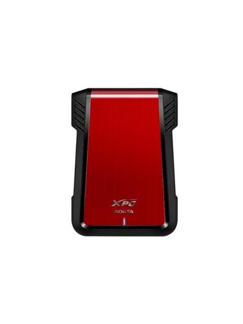 ADATA GABINETE DE DISCO DURO EX500 2.5 SATA III USB 3.1 NEGRO-ROJO