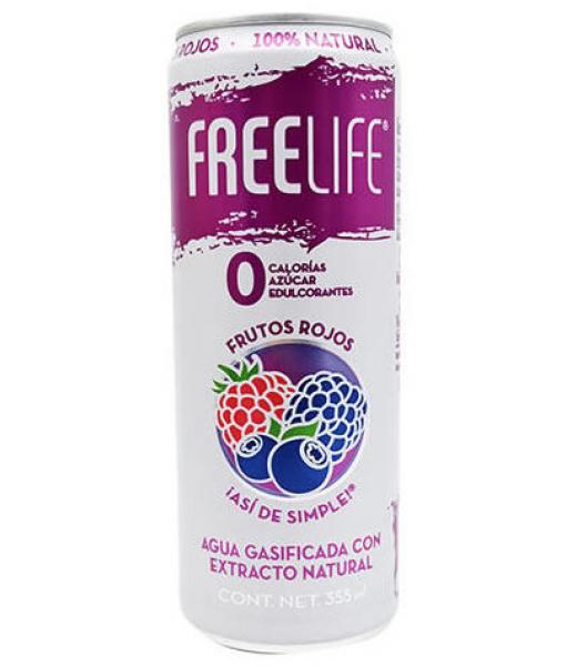 AGUA GASIFICADA FRUTOS ROJOS 355 ML FREELIFE