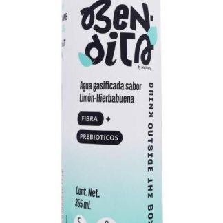 AGUA GASIFICADA LIMON HIERBABUENA 355 ML BENDITA