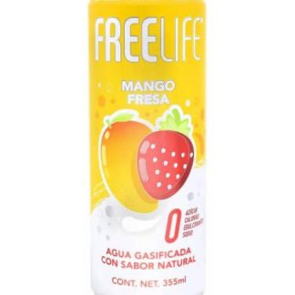 AGUA GASIFICADA MANGO FRESA 355 ML FREELIFE