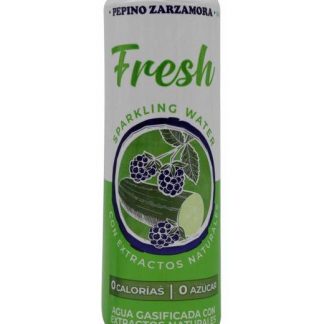 AGUA GASIFICADA PEPINO ZARZAMORA 355 ML FRESH